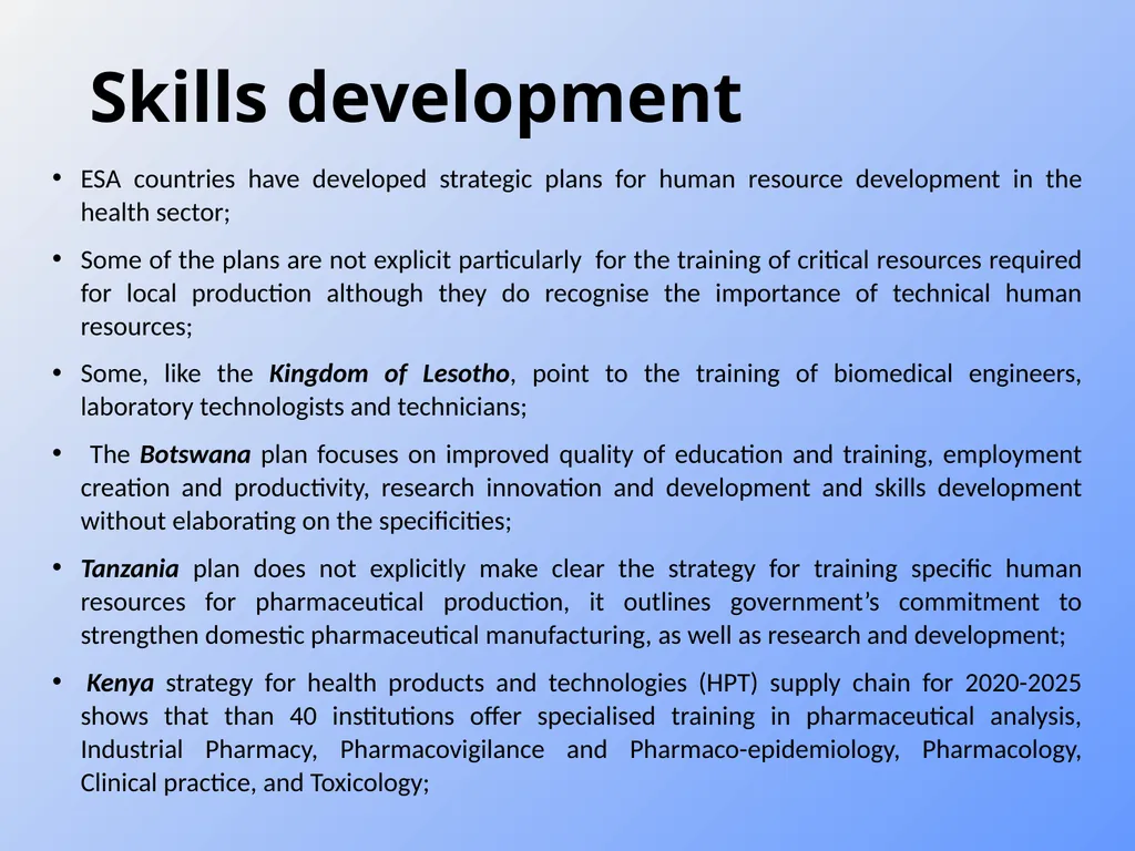 Advancing local pharmaceutical production through - slide 19 of 32
