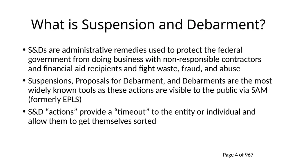 2021 Big A Suspension and Debarment Panel Meet - slide 4 of 24
