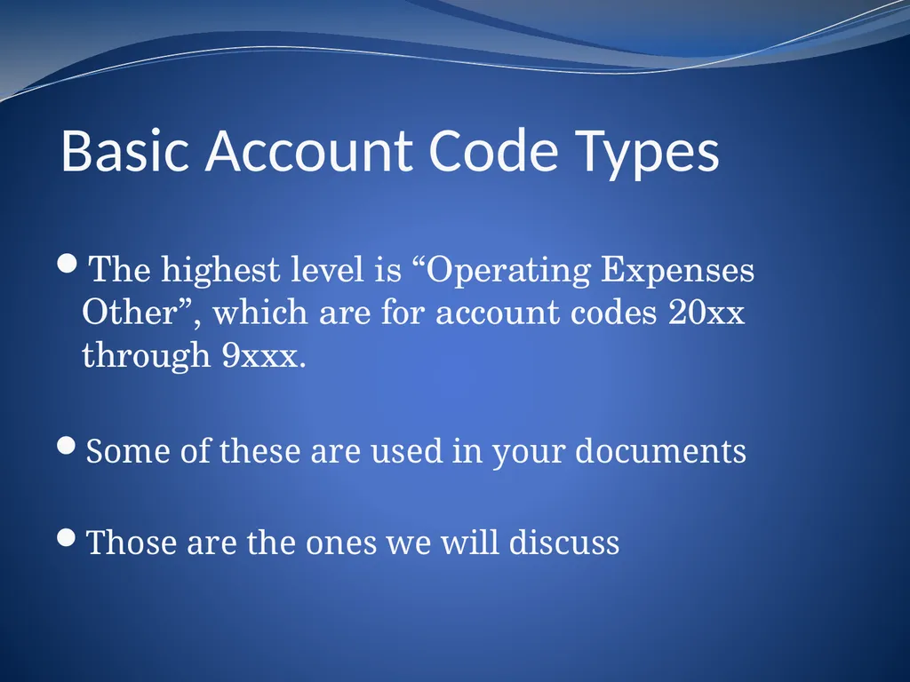 Key Account Codes February 19th and 20th, 2013 - slide 4 of 18