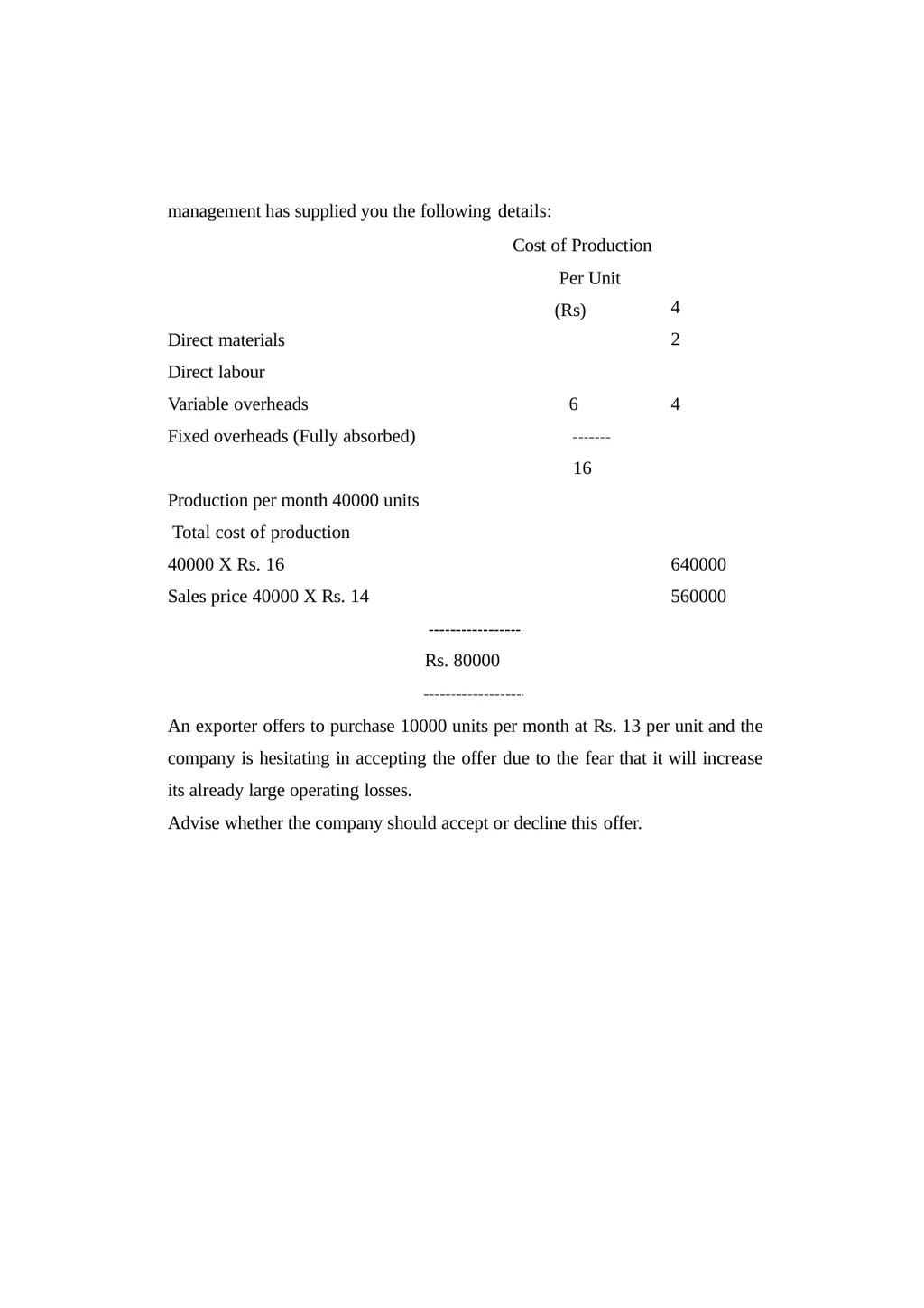 MANAGEMENT ACCOUNTING INTRODUCTION: A business - slide 175 of 232