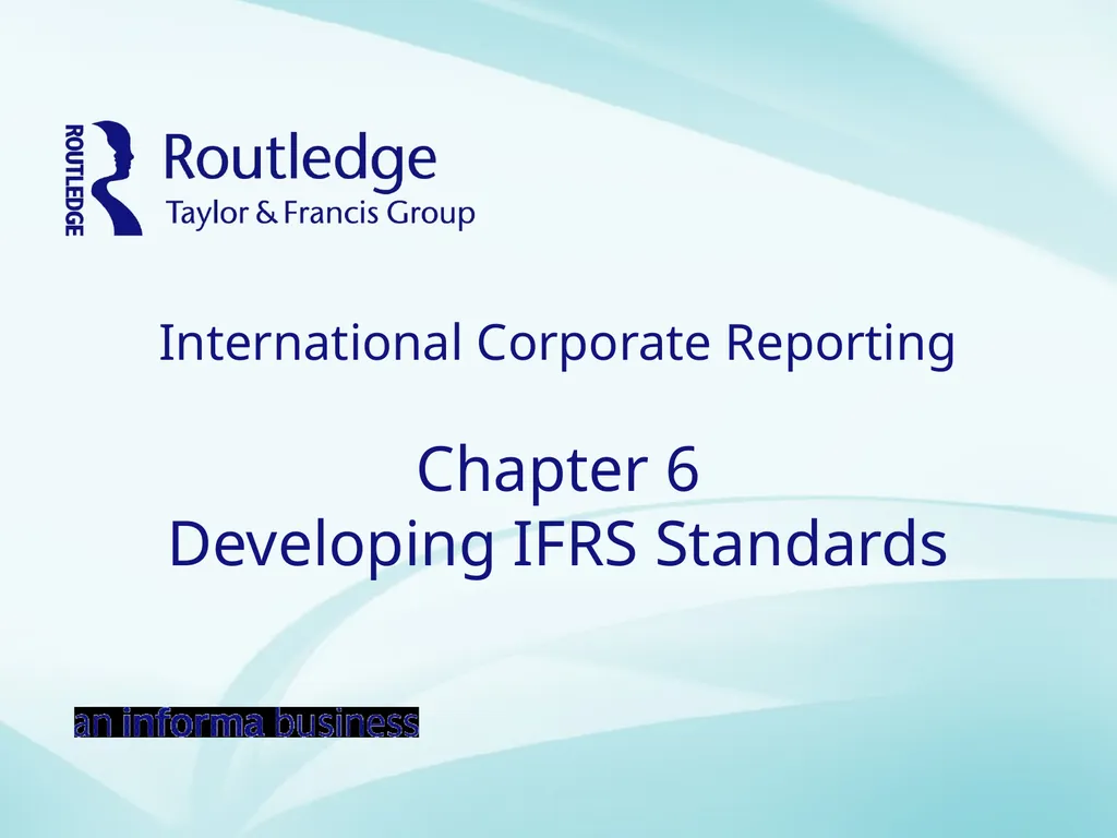 International Corporate Reporting Chapter 6 - slide 1 of 24