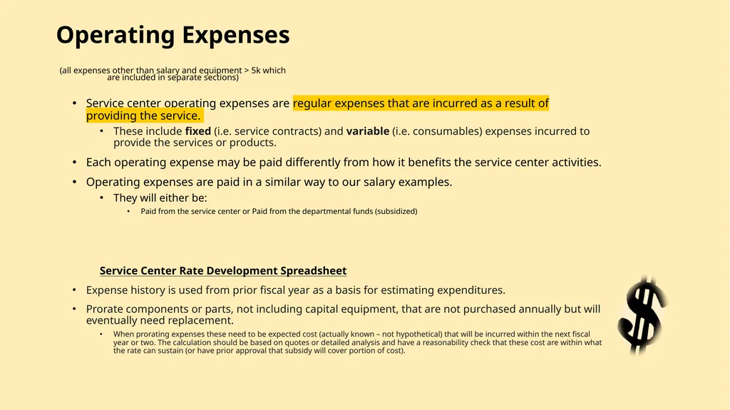 Understanding Service Centers and Rate Development - slide 11 of 20