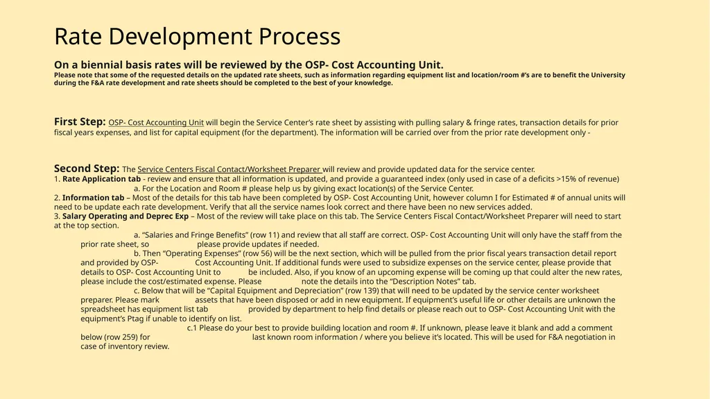 Understanding Service Centers and Rate Development - slide 18 of 20