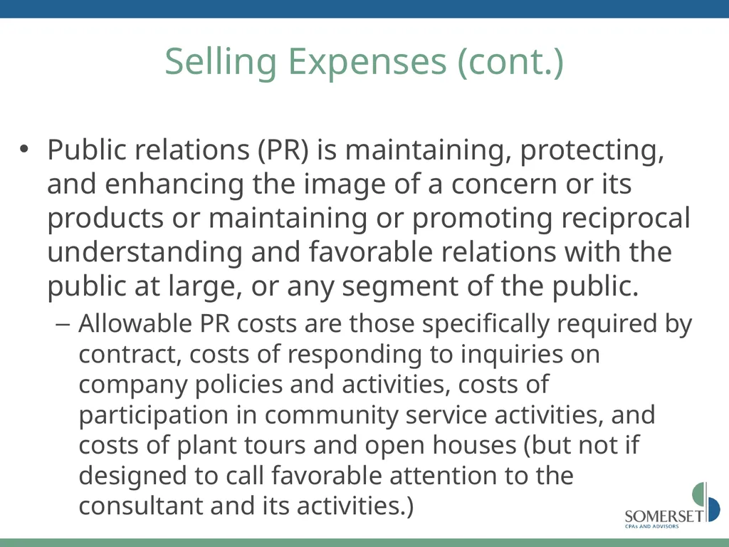Maximizing Your FAR Overhead Rate Scott Sutton, - slide 29 of 52