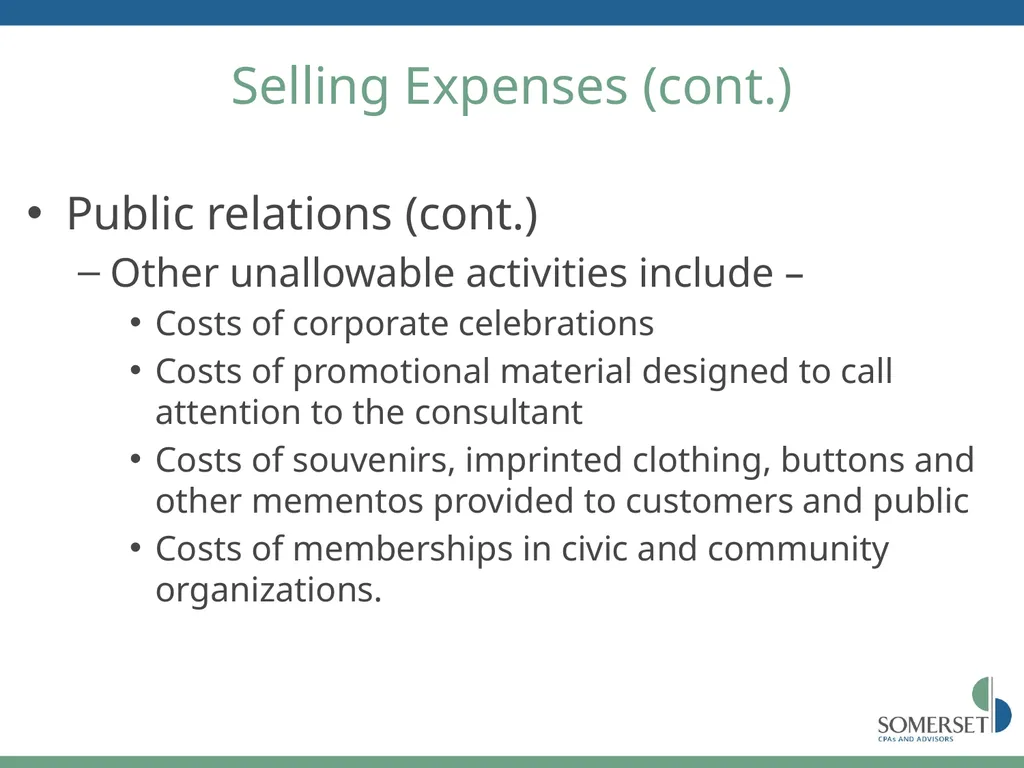 Maximizing Your FAR Overhead Rate Scott Sutton, - slide 31 of 52