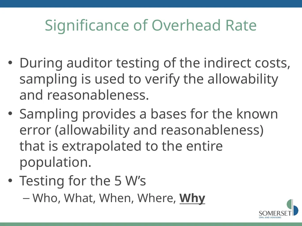 Maximizing Your FAR Overhead Rate Scott Sutton, - slide 12 of 52