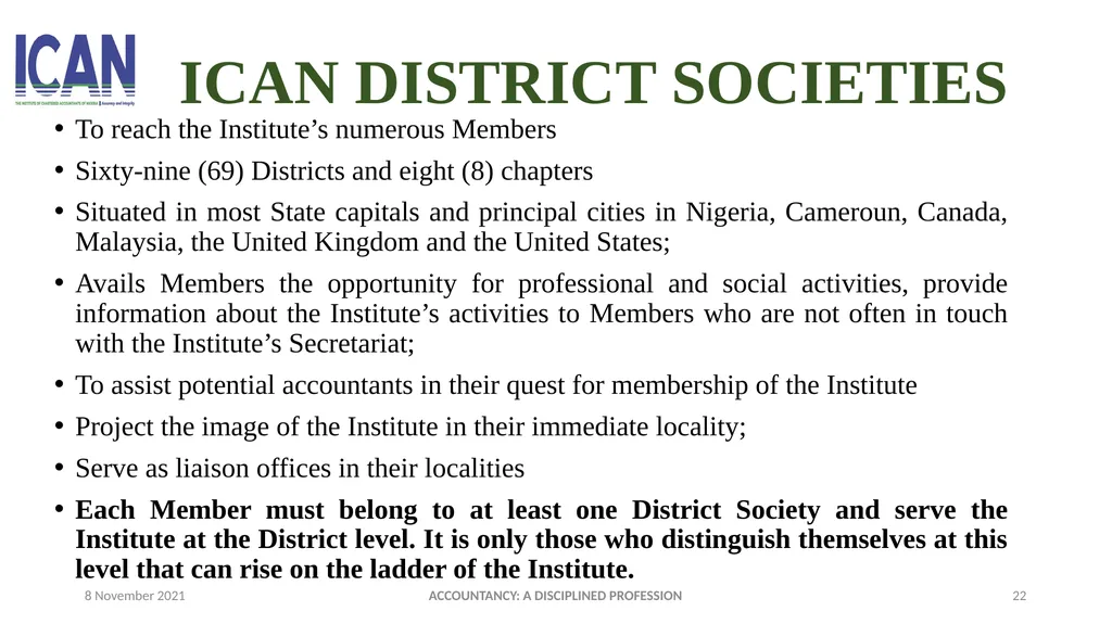 ACCOUNTANCY: A DISCIPLINED PROFESSION PRESENTED - slide 22 of 28