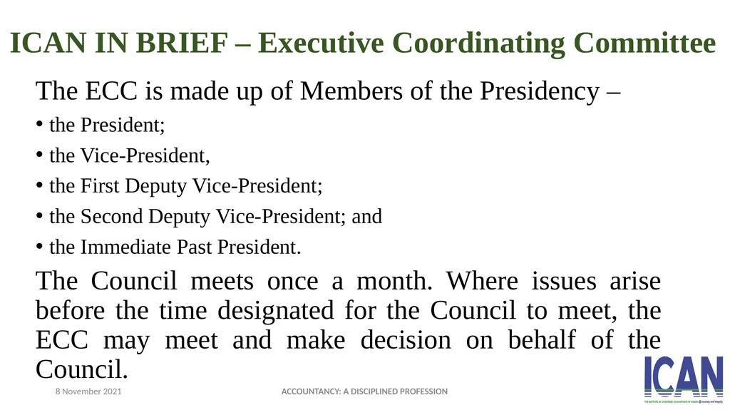 ACCOUNTANCY: A DISCIPLINED PROFESSION PRESENTED - slide 8 of 28