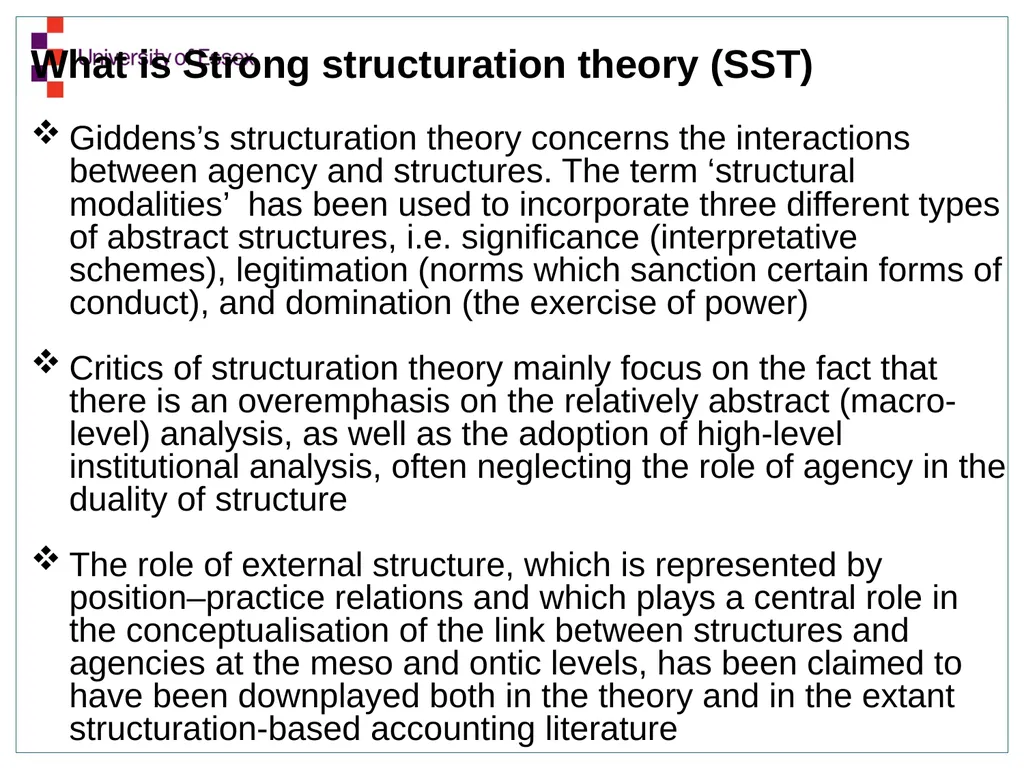 Structuration Analysis of Central Government - slide 6 of 21