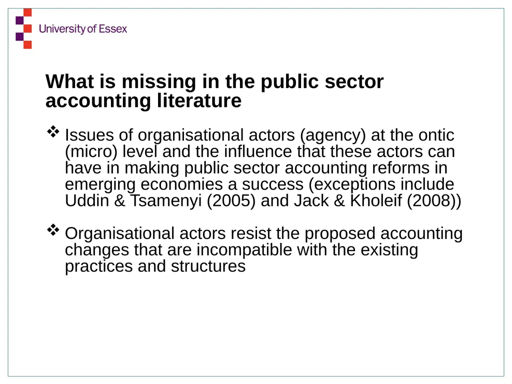 Structuration Analysis of Central Government - slide 4 of 21