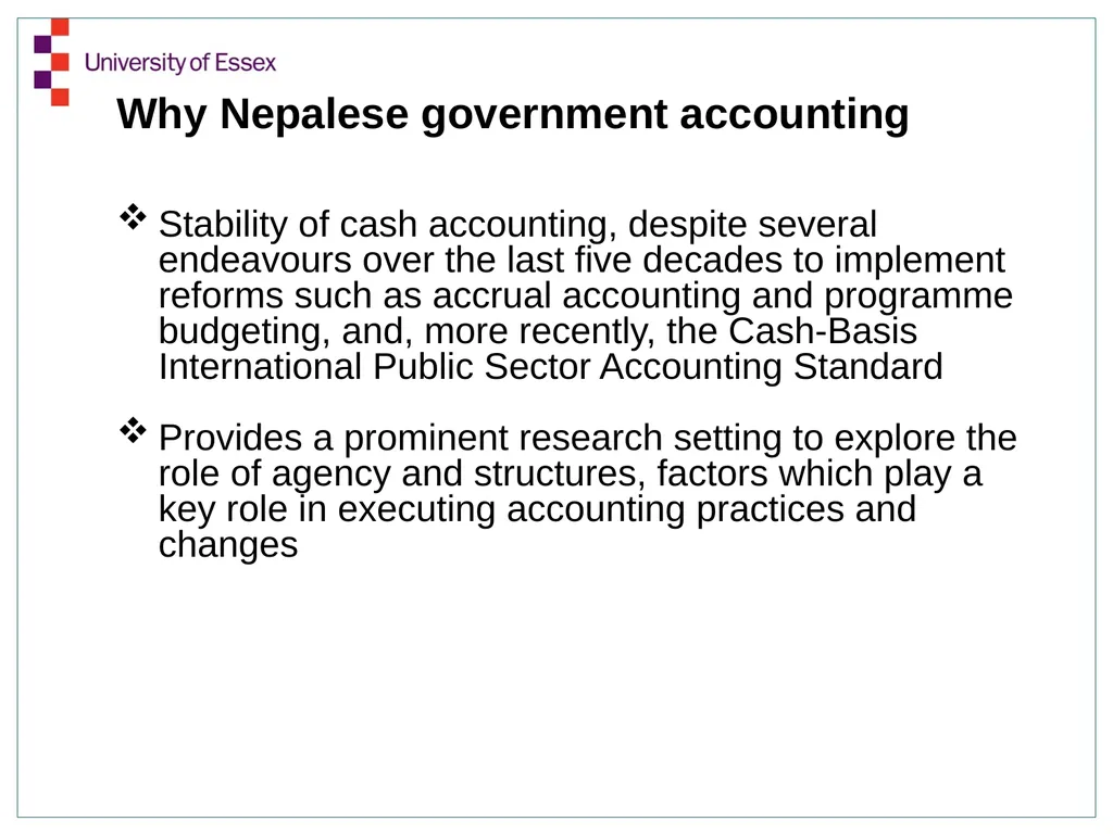Structuration Analysis of Central Government - slide 5 of 21