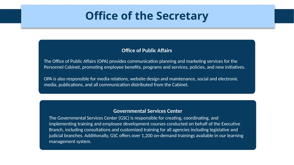 Kentucky Personnel Cabinet Overview Mary Elizabeth - slide 9 of 10