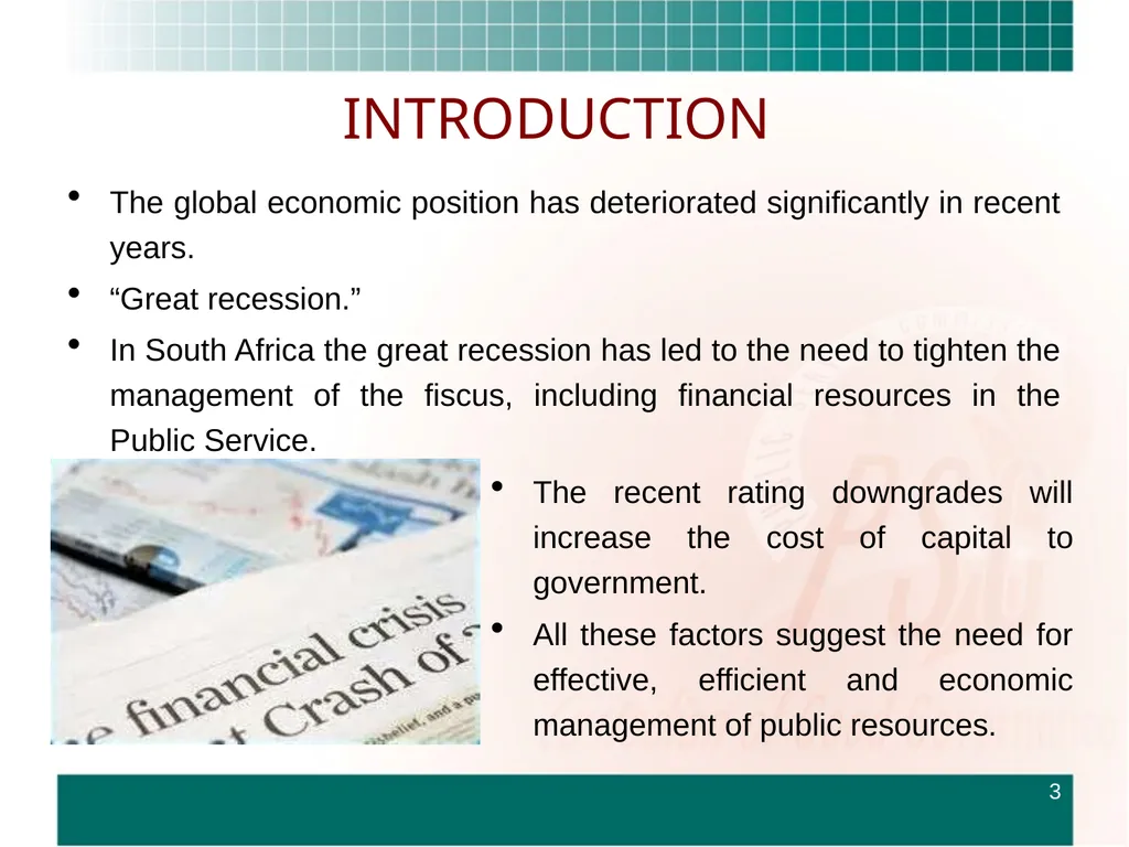 ROUNDTABLE ON FINANCIAL MISCONDUCT THEME: “What - slide 3 of 18