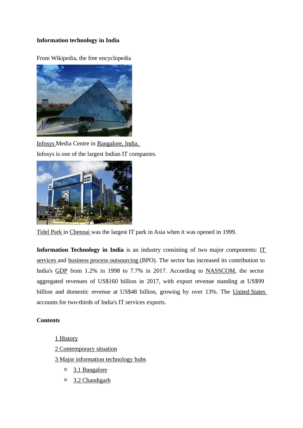 Information technology in India From Wikipedia,