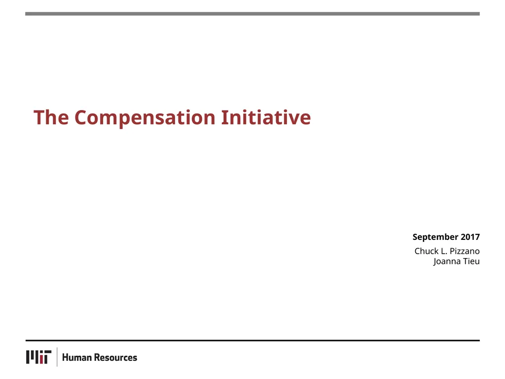 The Compensation Initiative September 2017 Chuck - slide 1 of 11