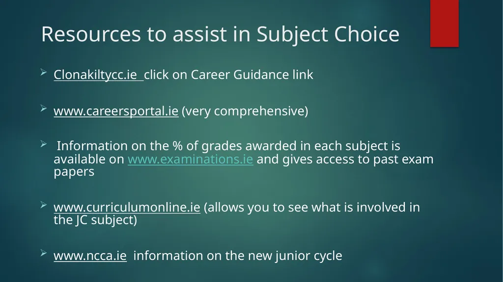 1ST YEAR SUBJECT CHOICE 2024/25 CORE JUNIOR CYCLE - slide 18 of 22