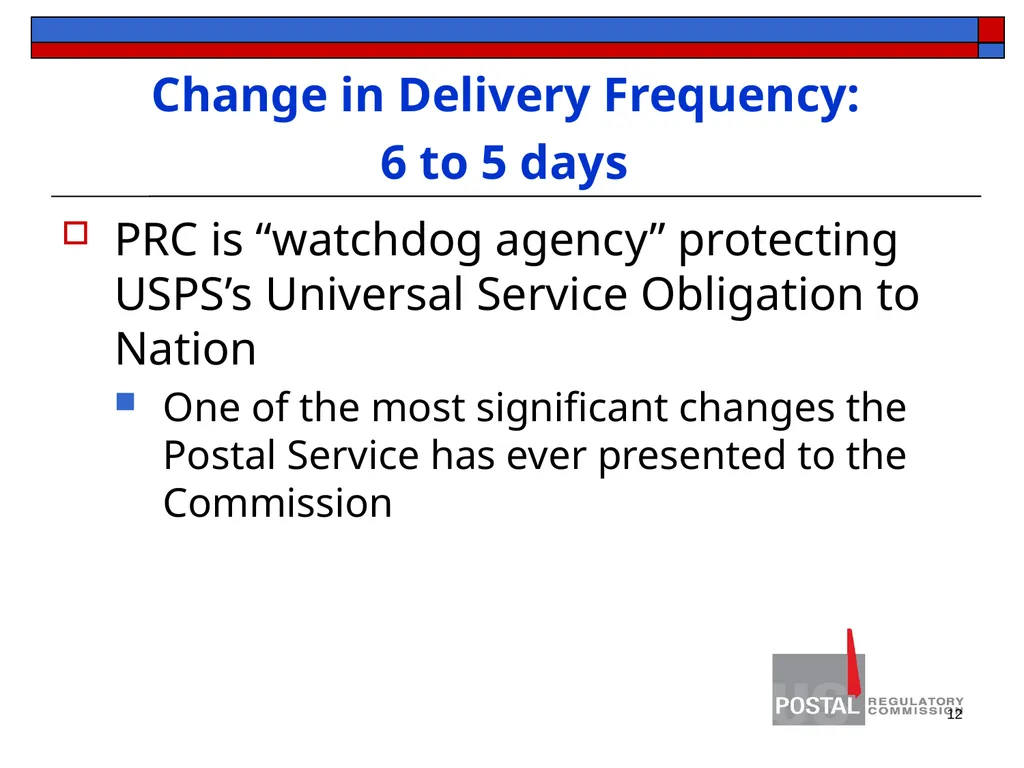 1 KENTUCKY PRESS ASSOCIATION Postal Regulatory - slide 12 of 26