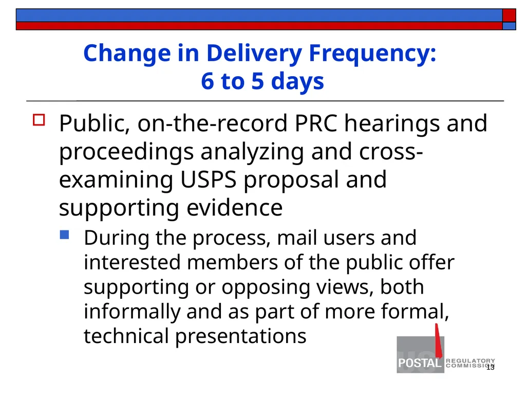 1 KENTUCKY PRESS ASSOCIATION Postal Regulatory - slide 13 of 26