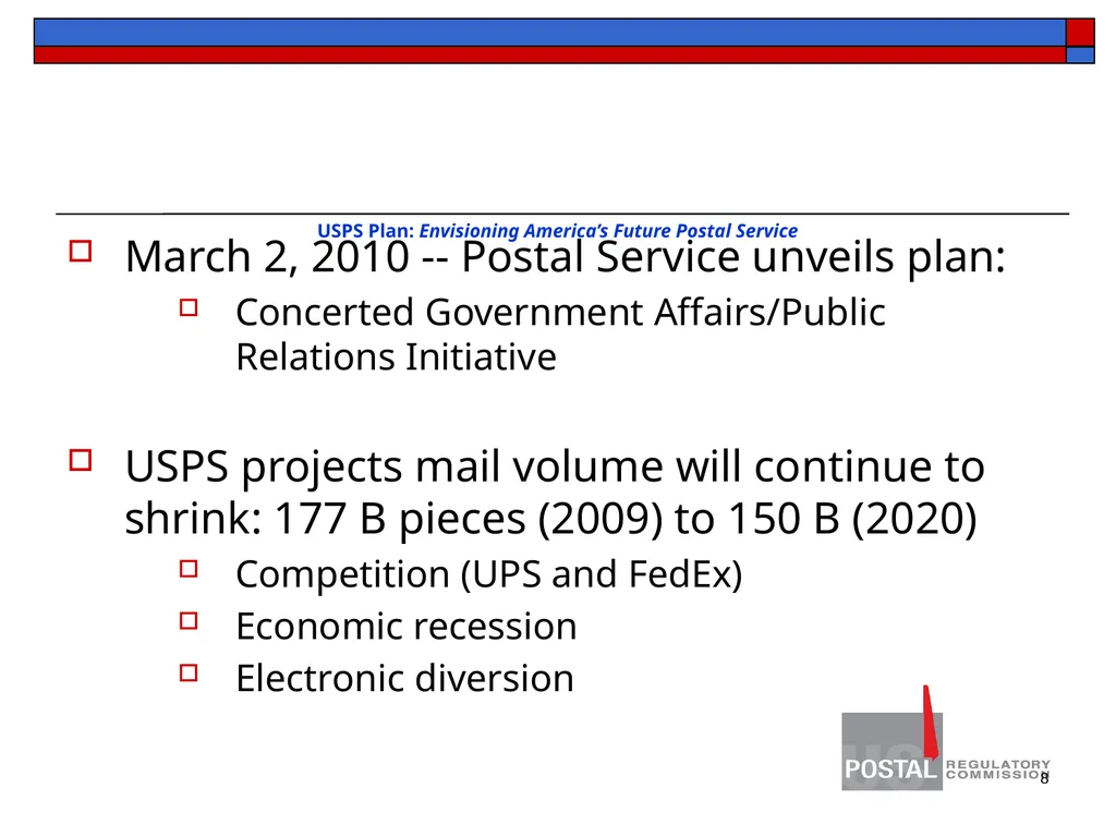 1 KENTUCKY PRESS ASSOCIATION Postal Regulatory - slide 8 of 26