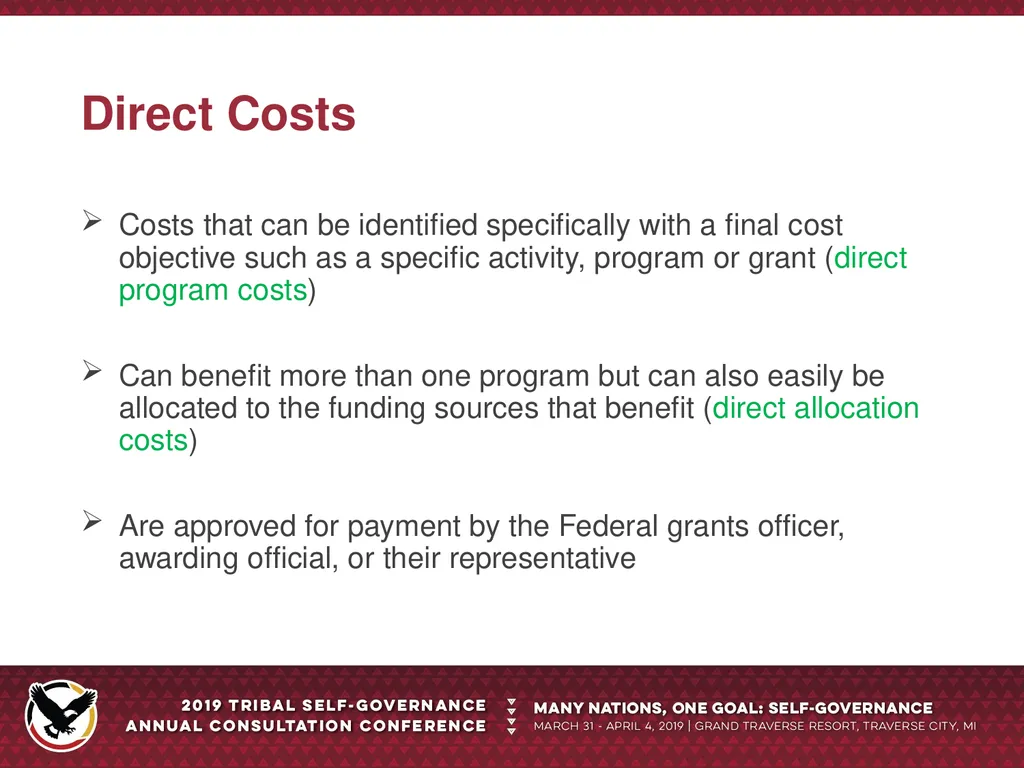 Indirect Costs Mark W. Stout, MBA Branch Chief - slide 6 of 19