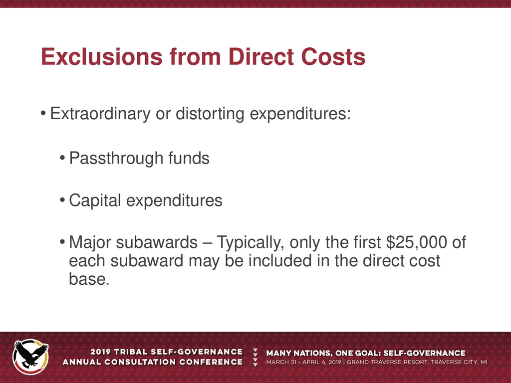 Indirect Costs Mark W. Stout, MBA Branch Chief - slide 10 of 19