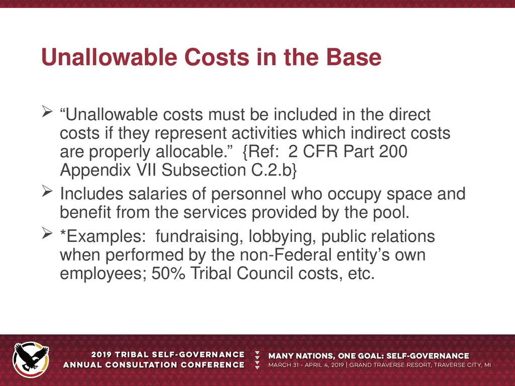 Indirect Costs Mark W. Stout, MBA Branch Chief - slide 9 of 19