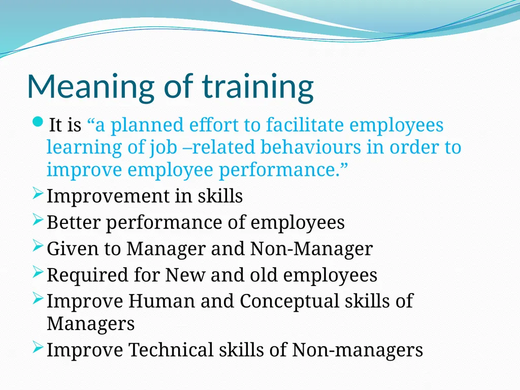 HUMAN RESOURCE MANAGEMENT Unit-6 Training and - slide 6 of 24