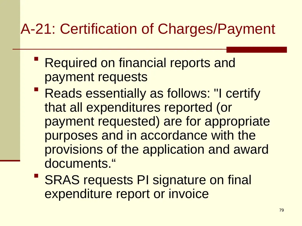 Office of Management and Budget (OMB) CIRCULAR - slide 79 of 80