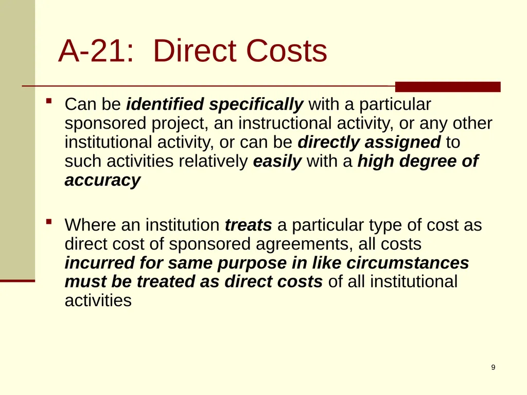 Office of Management and Budget (OMB) CIRCULAR - slide 9 of 80