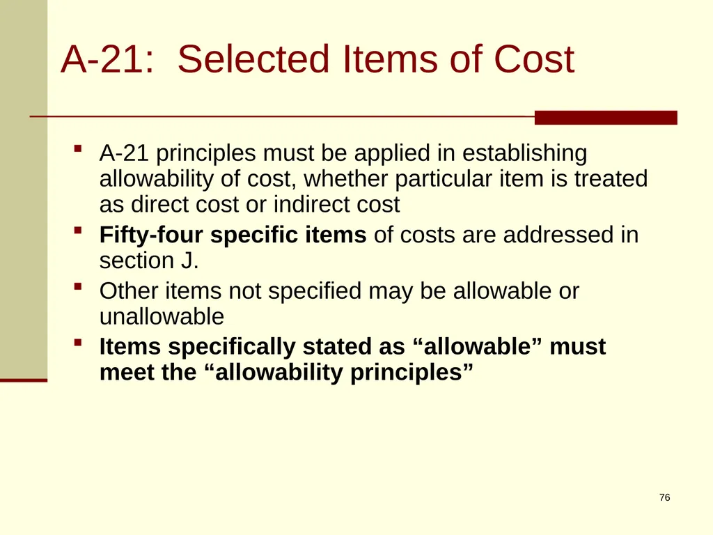 Office of Management and Budget (OMB) CIRCULAR - slide 76 of 80