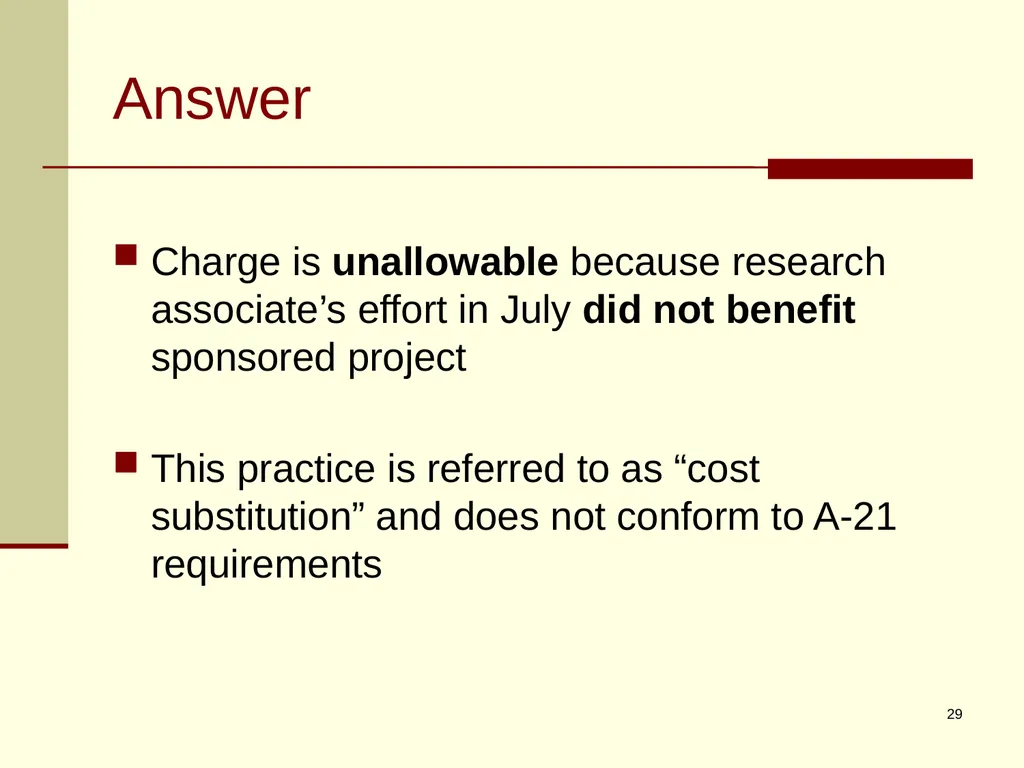 Office of Management and Budget (OMB) CIRCULAR - slide 29 of 80
