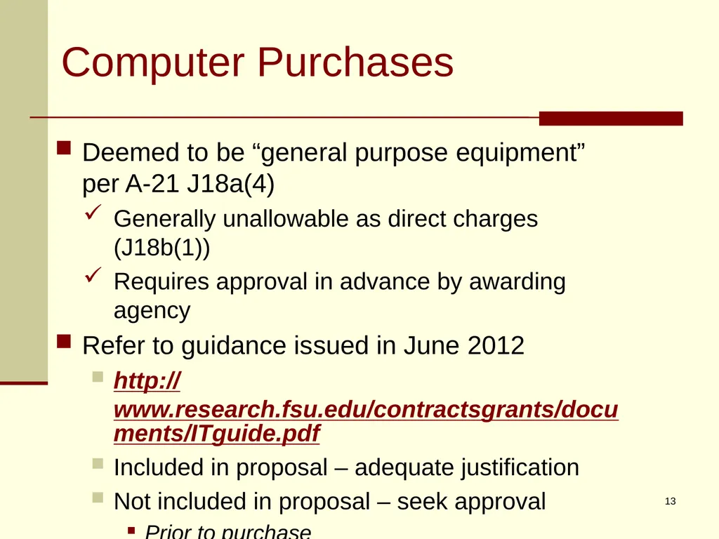Office of Management and Budget (OMB) CIRCULAR - slide 13 of 80