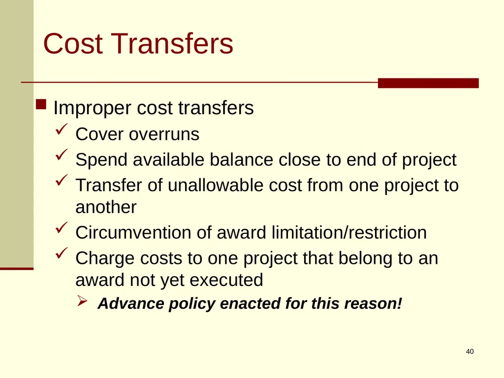 Office of Management and Budget (OMB) CIRCULAR - slide 40 of 80