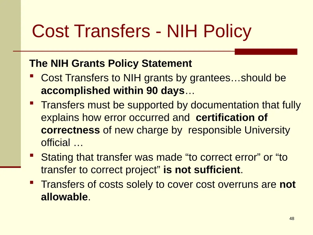 Office of Management and Budget (OMB) CIRCULAR - slide 48 of 80