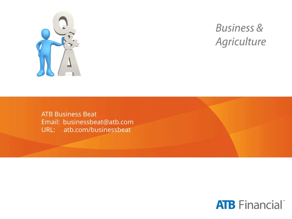 Alberta Business Beat Volume 1, March 2013 - slide 40 of 40