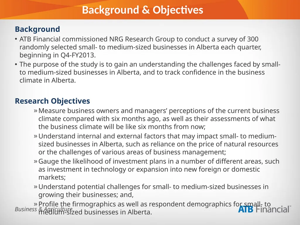 Alberta Business Beat Volume 1, March 2013 - slide 3 of 40