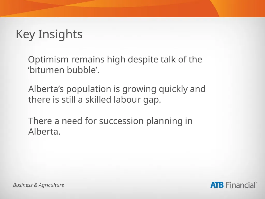 Alberta Business Beat Volume 1, March 2013 - slide 6 of 40