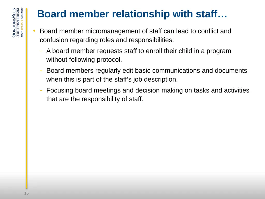 Empowered, Impactful & Rewarding Nonprofit Board - slide 15 of 33