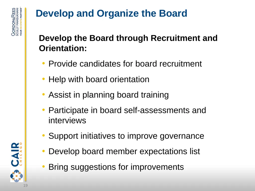 Empowered, Impactful & Rewarding Nonprofit Board - slide 19 of 33