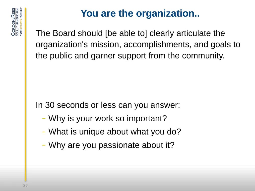 Empowered, Impactful & Rewarding Nonprofit Board - slide 26 of 33