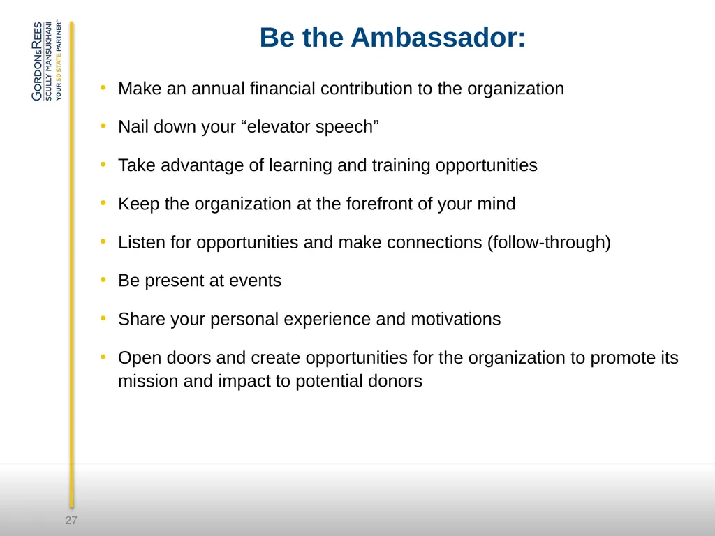 Empowered, Impactful & Rewarding Nonprofit Board - slide 27 of 33