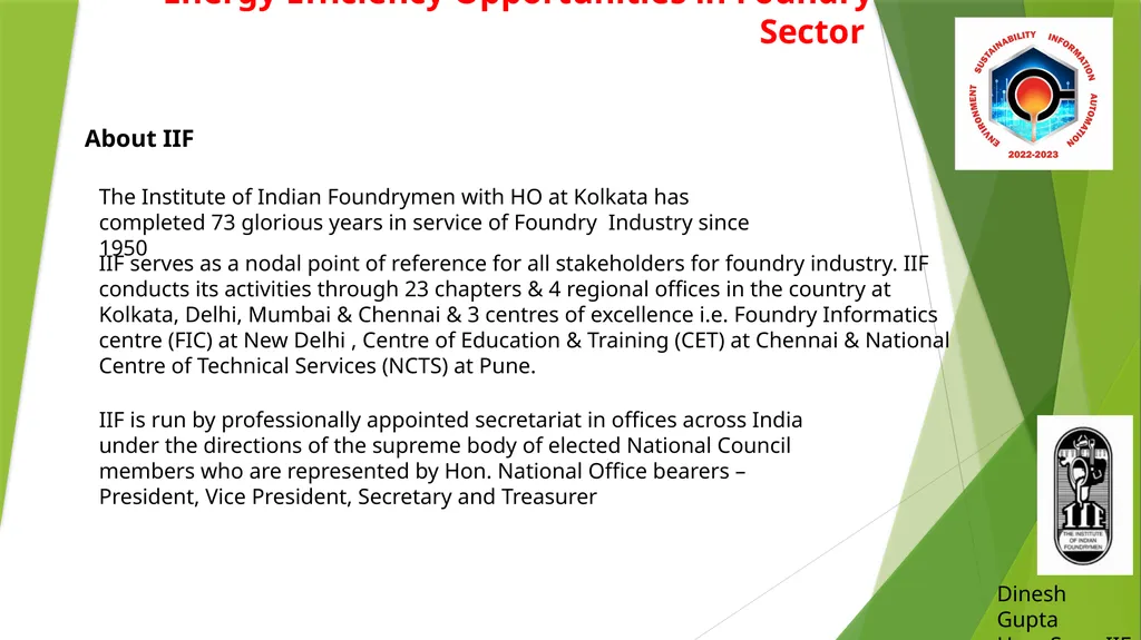 Energy Efficiency Opportunities in Foundry Sector - slide 1 of 16