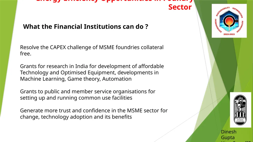 Energy Efficiency Opportunities in Foundry Sector - slide 15 of 16