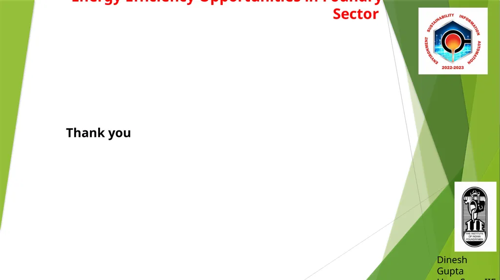 Energy Efficiency Opportunities in Foundry Sector - slide 16 of 16