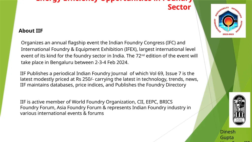 Energy Efficiency Opportunities in Foundry Sector - slide 2 of 16