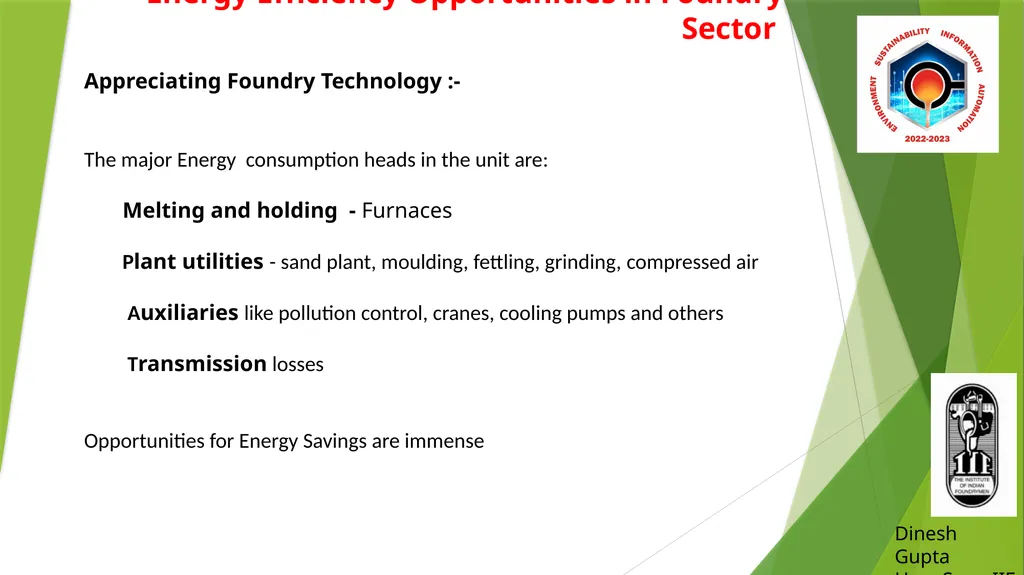 Energy Efficiency Opportunities in Foundry Sector - slide 5 of 16