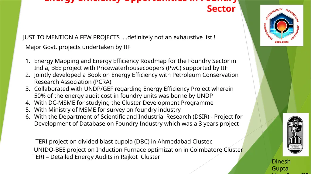 Energy Efficiency Opportunities in Foundry Sector - slide 9 of 16