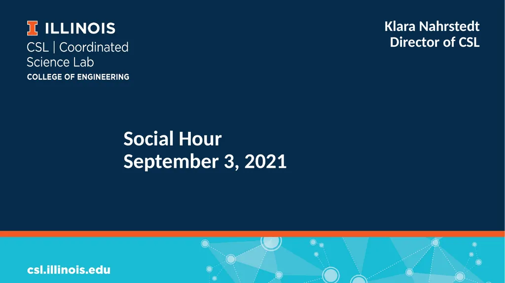 Social Hour September 3, 2021 Klara Nahrstedt - slide 1 of 20