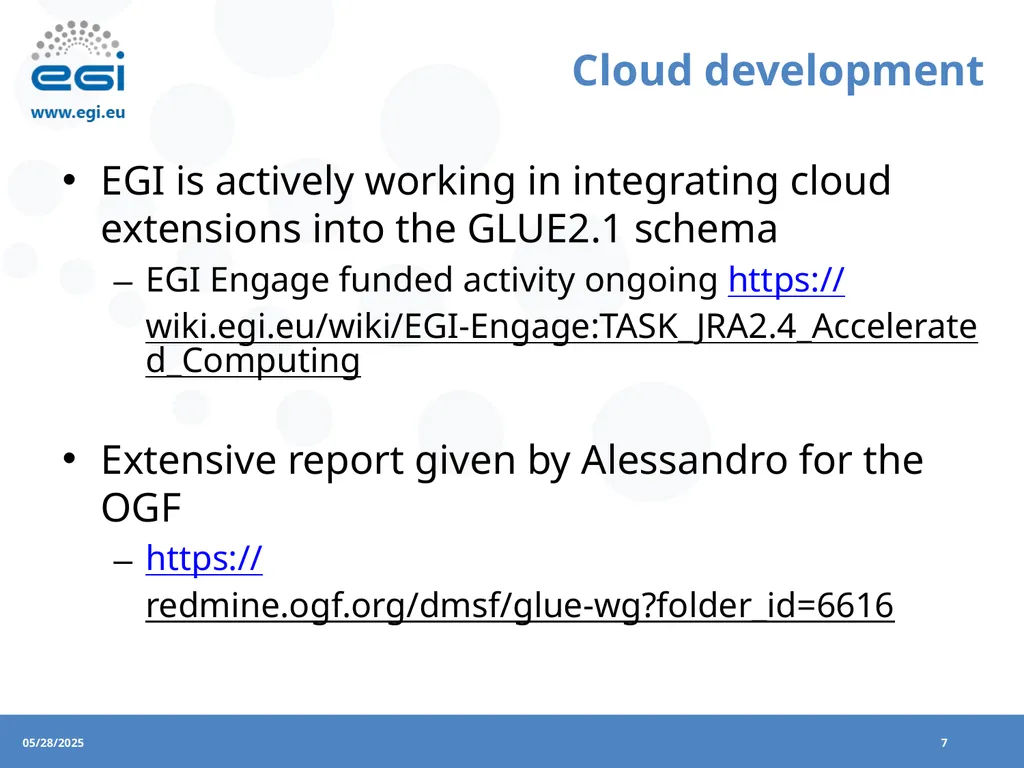 EGI Operations EGI Feedback on removing the - slide 7 of 9