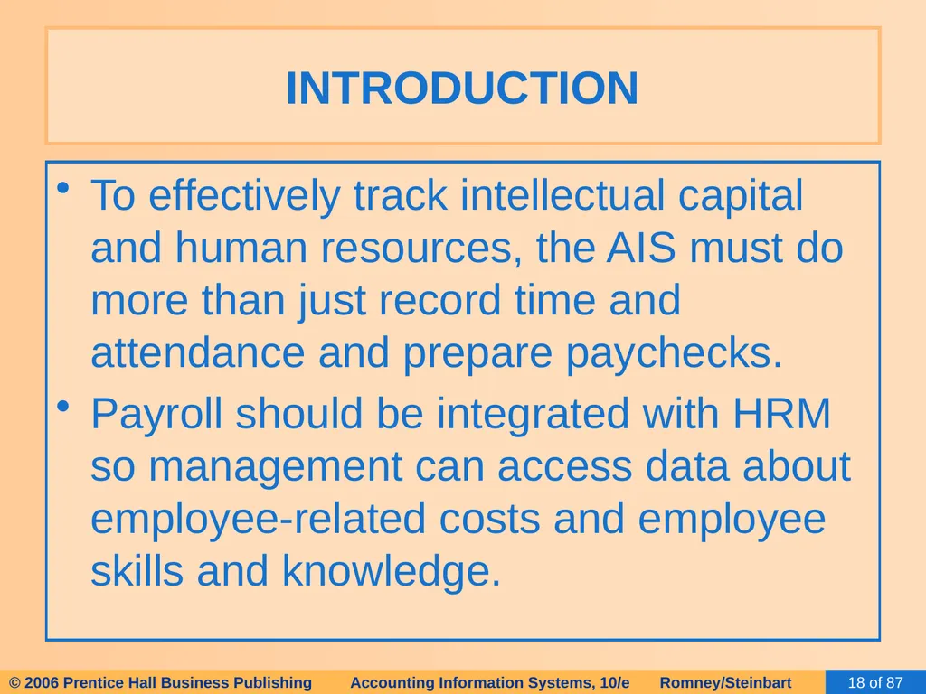 HAPTER 13 The Human Resources Management / Payroll - slide 18 of 67